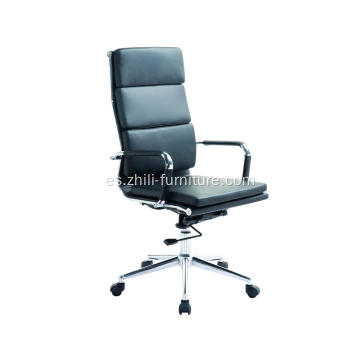 Silla de oficina ejecutiva con respaldo alto y asiento ticken